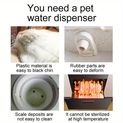 Stainless Steel Cat Water Fountain