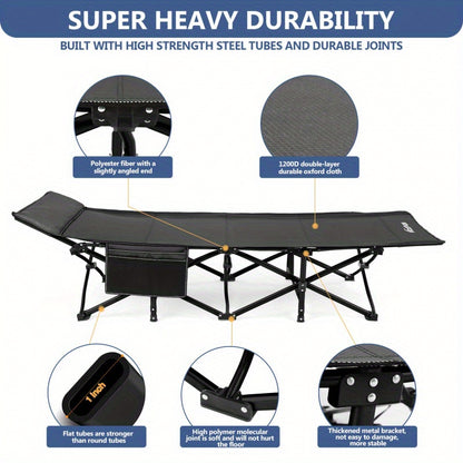 Outdoor Oxford Cloth Portable Travel Camping Bed